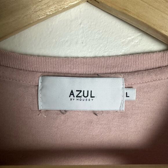 Azul By Moussy T Shirt Pink “Without Scruple” Women's Size Large‎ - Picture 2 of 7